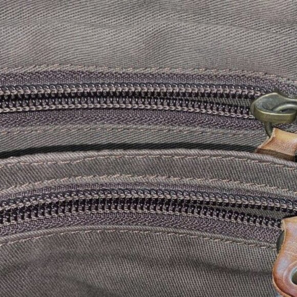 BED STU*Ventura Tan Rustic Mason small Leather crossbody bag aprox 6.5x7 - Picture 9 of 11